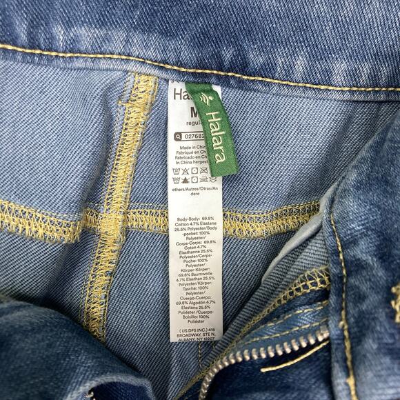 Halara High-Rise Medium Wash Wide Leg Jeans Relaxed Chic Casual Denim - Picture 6 of 9